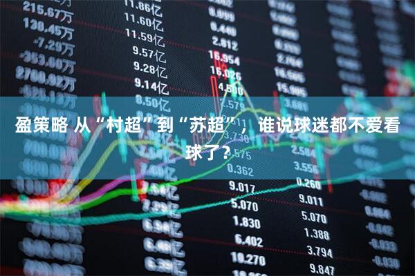 盈策略 从“村超”到“苏超”，谁说球迷都不爱看球了？