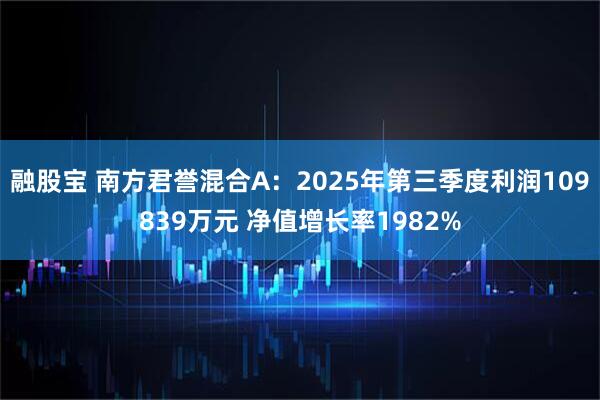 融股宝 南方君誉混合A：2025年第三季度利润109839万元 净值增长率1982%